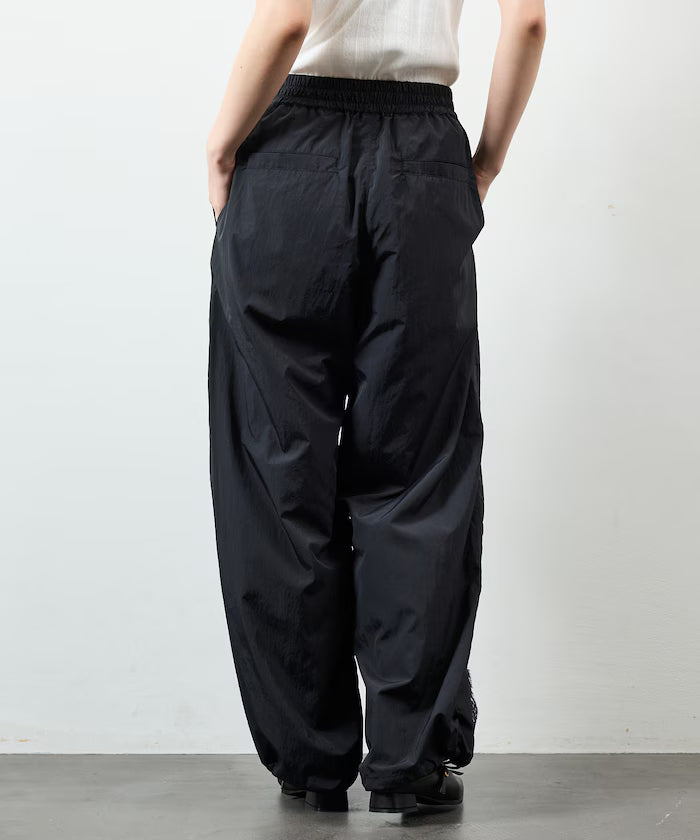 Nylon Lace Easy Wide Pants