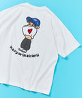 [Sales start on May 22 at 12:00] kaoyorinakami × FREAK'S STORE/ Kaoyorinakami exclusive Heso Dashi Boy Tee - Off White