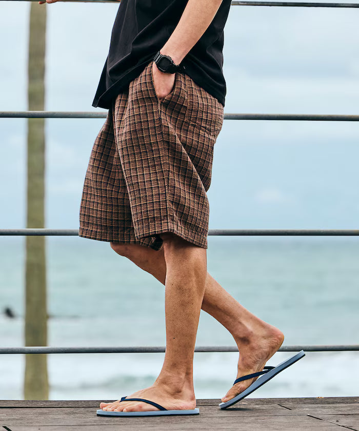 AUSTRALIAN COTTON Check Easy Shorts