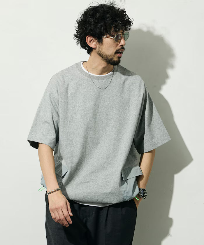 6 oz Side Pocket Spindle Short Sleeve T-Shirt / Big Silhouette