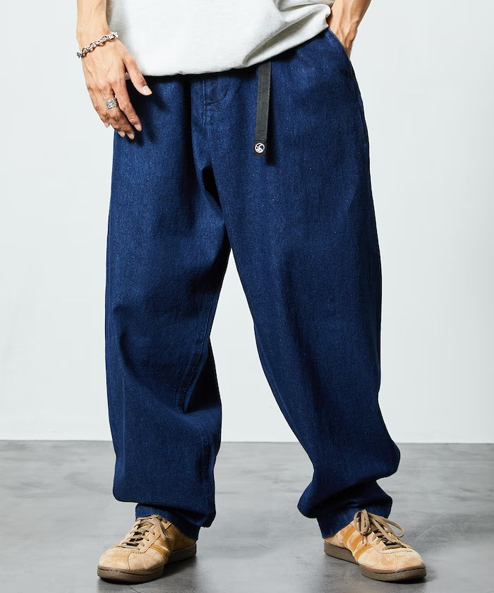 FREAK'S STORE OUTDOORS/Wide Silhouette Climbing Pants/Denim/Chino【Limited Edition】 - Dark Indigo