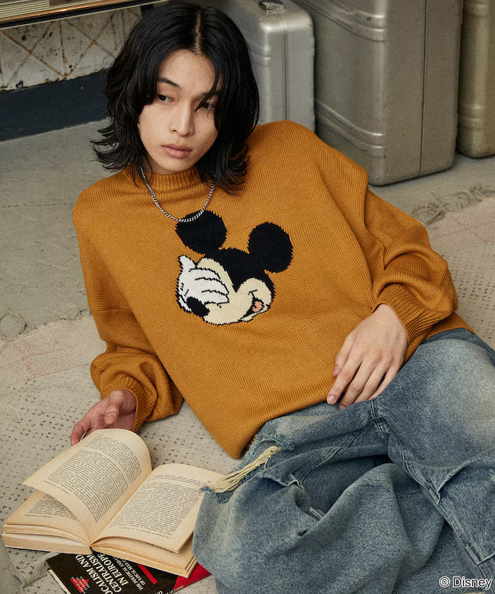 Custom Mickey Mouse Face Knit