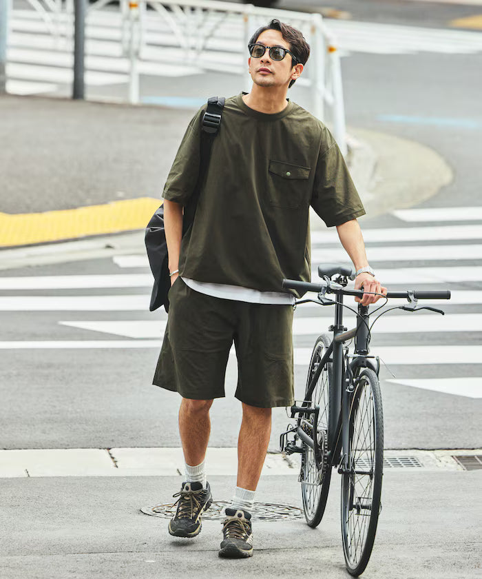SOLOTEX Packable Short Sleeve Travel Set with Mini Bag Water-Absorbent and Quick-Drying