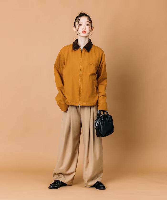 Big Silhouette Corduroy Switch Duck Blouson [Limited Edition]