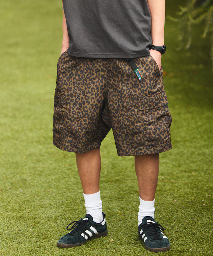 Nylon Climbing Cargo Shorts 【Limited Edition】 - Yellow Leopard