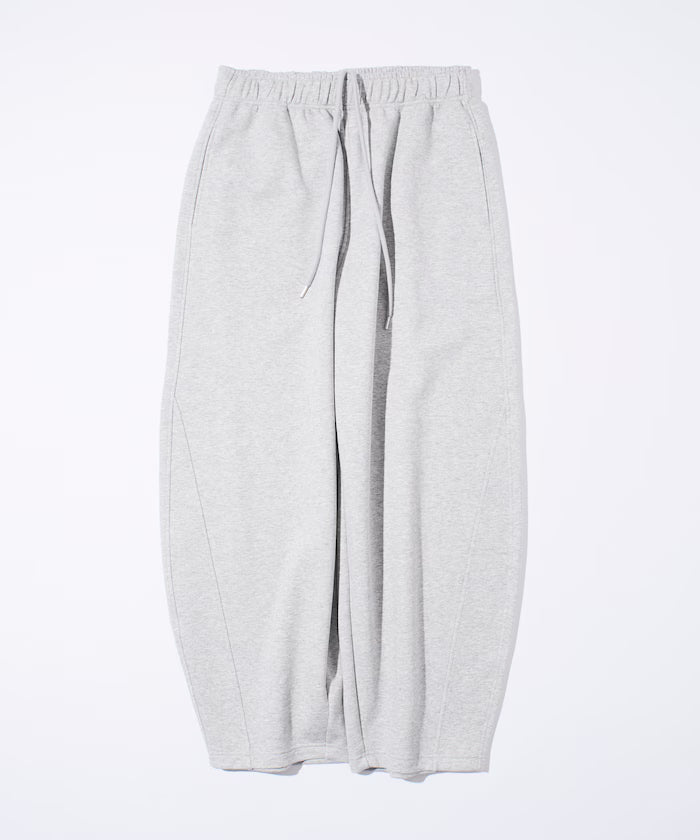Wide Silhouette Bonding Barrel Leg Sweatpants 【Limited Edition】