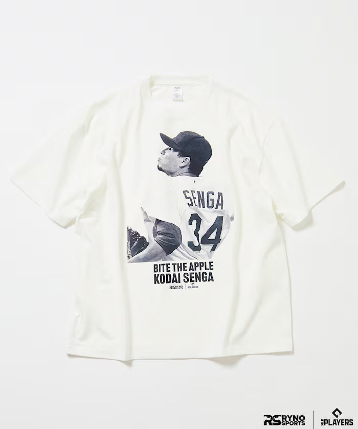 [March 5, 12:00 release] MLB PLAYERS × RYNO SPORTS × FREAK'S STORE special edition [SENGA] CLOSE UP PHOTO TEE - White