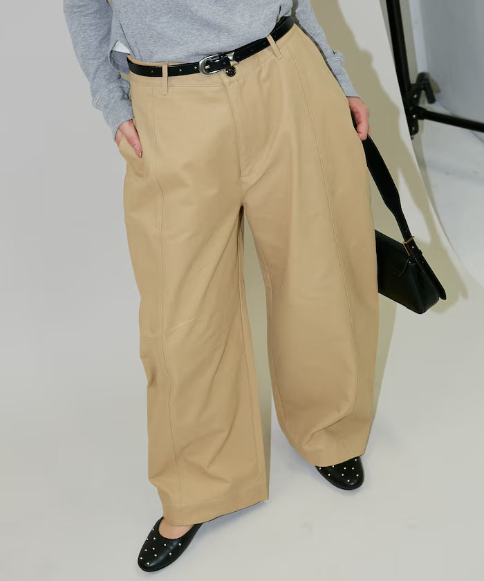 Overwide Curve Pants 【Limited Edition】 - Beige