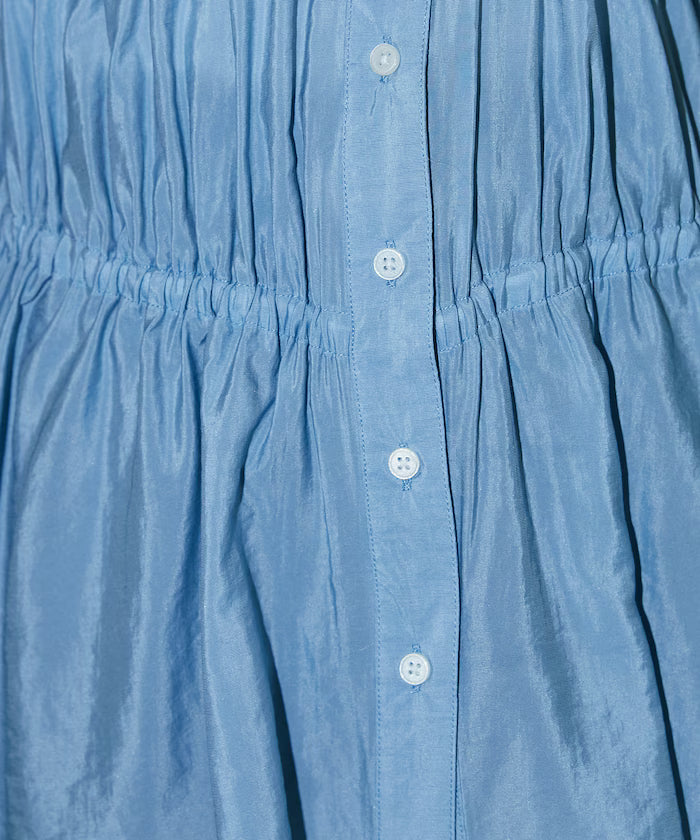 Sheer Broad Sleeveless Gathered Shift Blouse Limited Edition