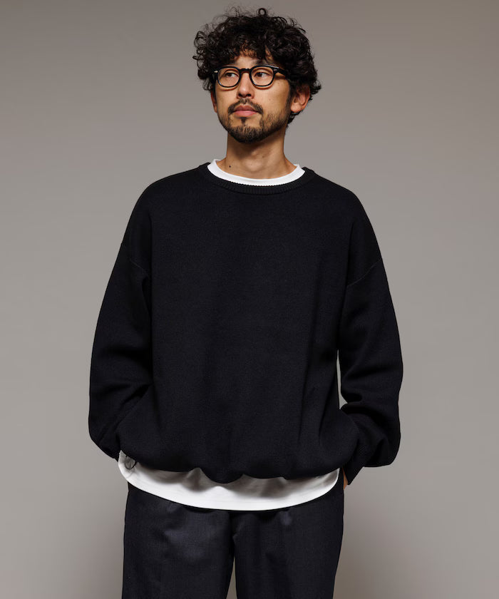 Milan Rib Spindle Crew Knit / Easy Care