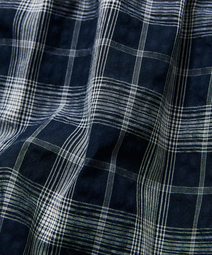Relax Fit Regular Collar Sheer Seersucker Short Sleeve Shirt 【Limited Edition】