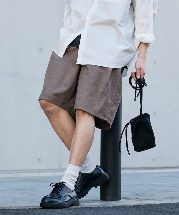 Washable Linen Mix Shorts [Limited Edition] - Beige