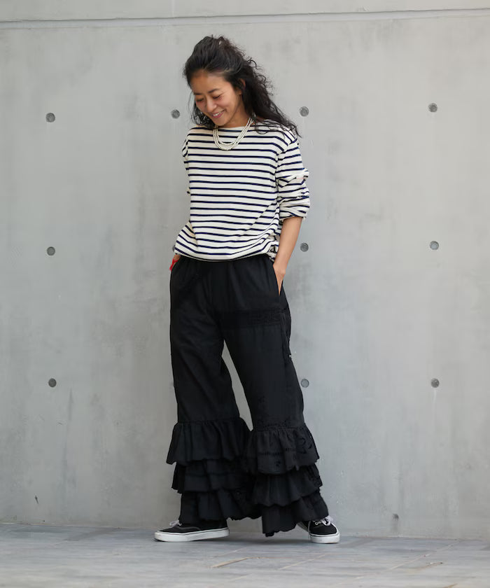 vintage lace tablecloth remake easy pants
