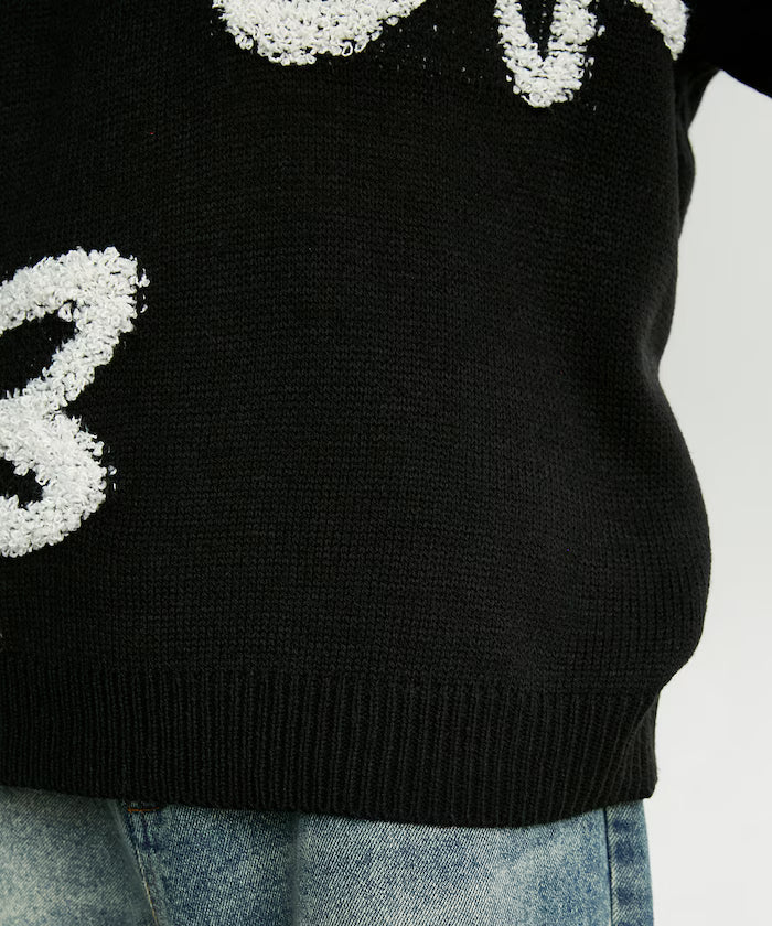 Boucle Flower Pattern Pullover Knit [Limited Edition]