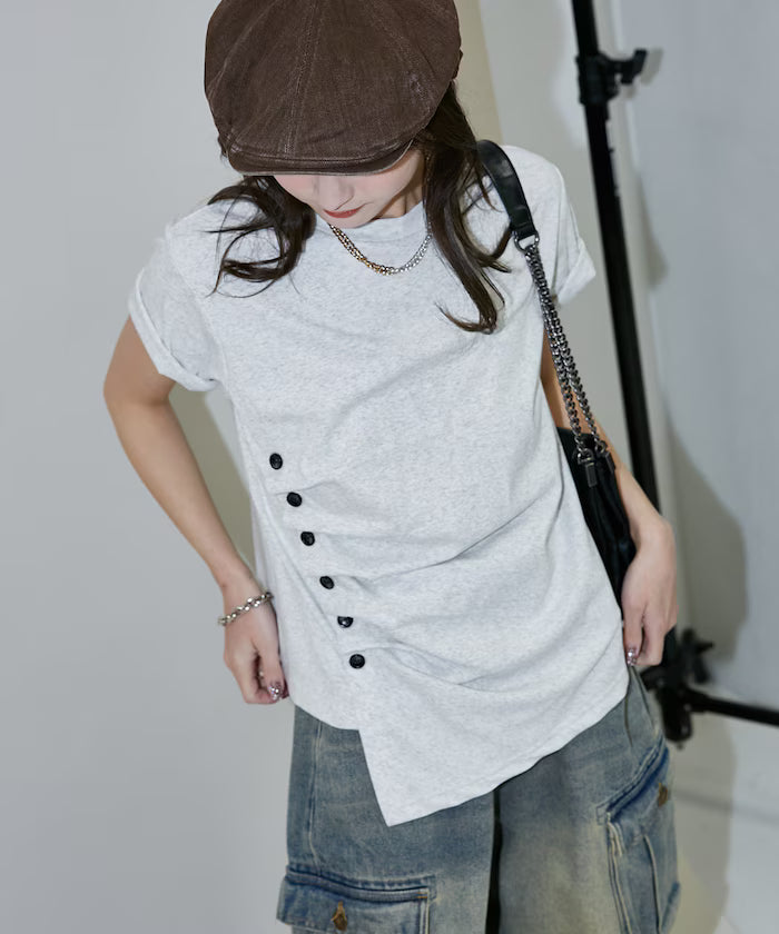 Button Design T-Shirt Limited Edition