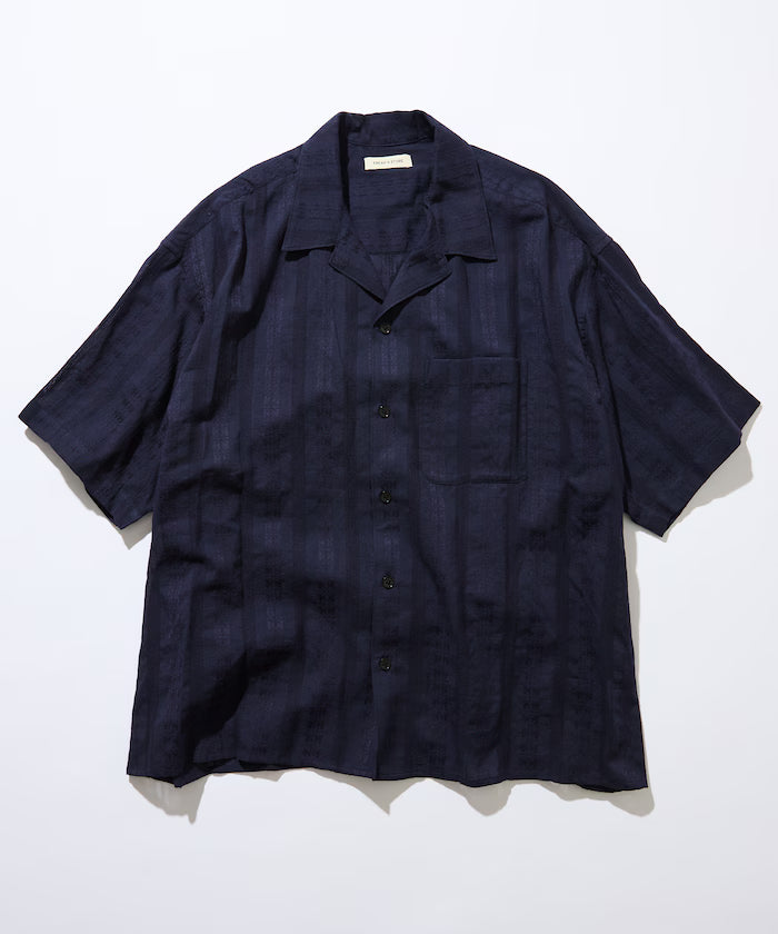 Relaxed Fit Allover Jacquard Open Collar Shirt [Limited Edition]
