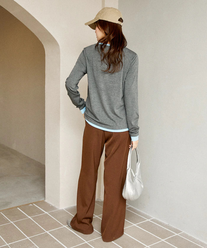 Henry Neck Layered Long Sleeve T Limited Edition