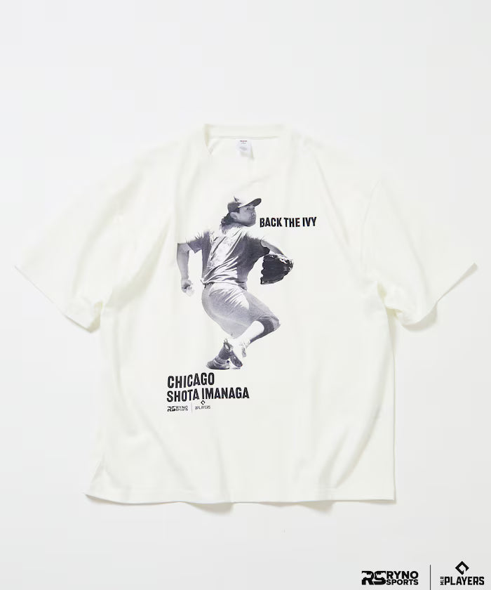 [March 5, 12:00 release] MLB PLAYERS × RYNO SPORTS × FREAK'S STORE limited edition [IMANAGA] WIDE SHOT PHOTO TEE - White