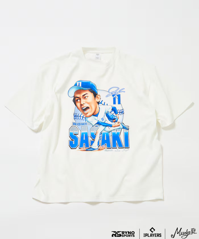 [March 5, 12:00 Release] MLB PLAYERS × RYNO SPORTS × FREAK'S STORE Exclusive [SASAKI] GRAPHIC TEE - Off-White