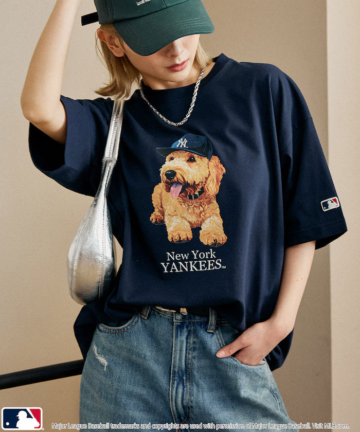 Limited Edition MLB Animal Print T-Shirt - Navy