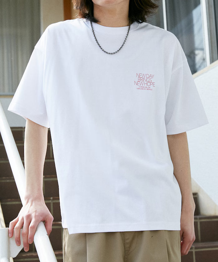 LOVE POP STUDIO NEW DAY Typography T-shirt Limited Edition