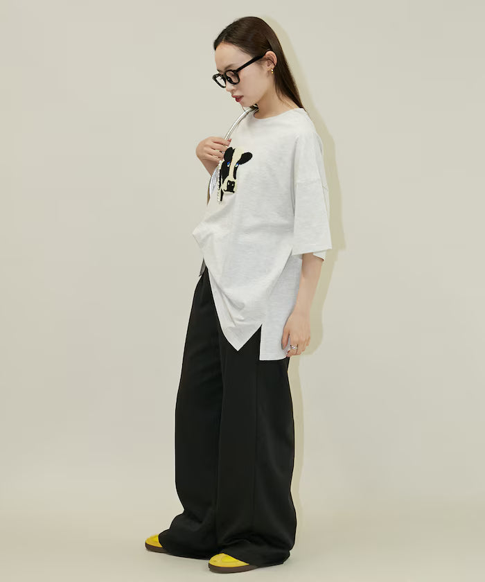 Big T-shirt with Pearl and Sagara Embroidery - Limited Edition