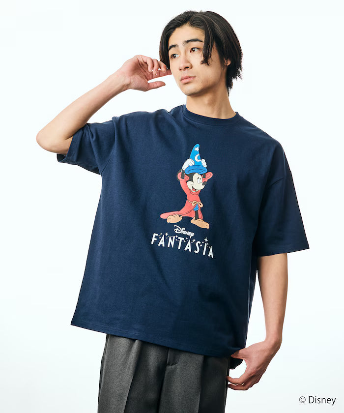 DISNEY/Mickey Mouse 'Fantasia'/Crew Neck Print T-Shirt 【Limited Edition】