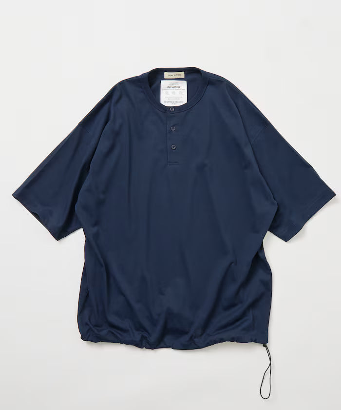 Limited Edition Drymix(R) Drymix Relaxed Fit Henley Neck T-shirt Quick Dry UV Cut