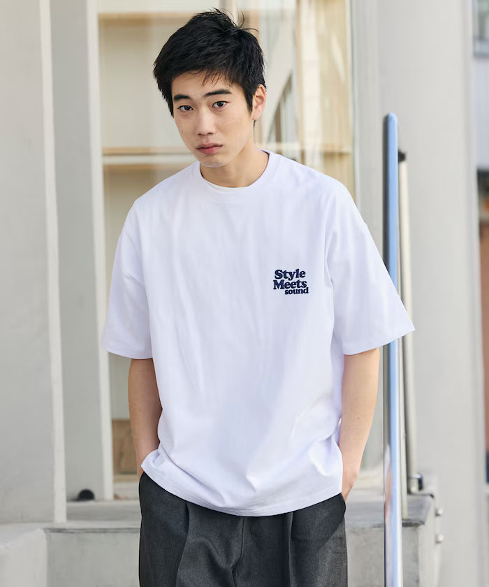 Big Silhouette Back Print Crew Neck T-Shirt / Style Meets 【Limited Edition】