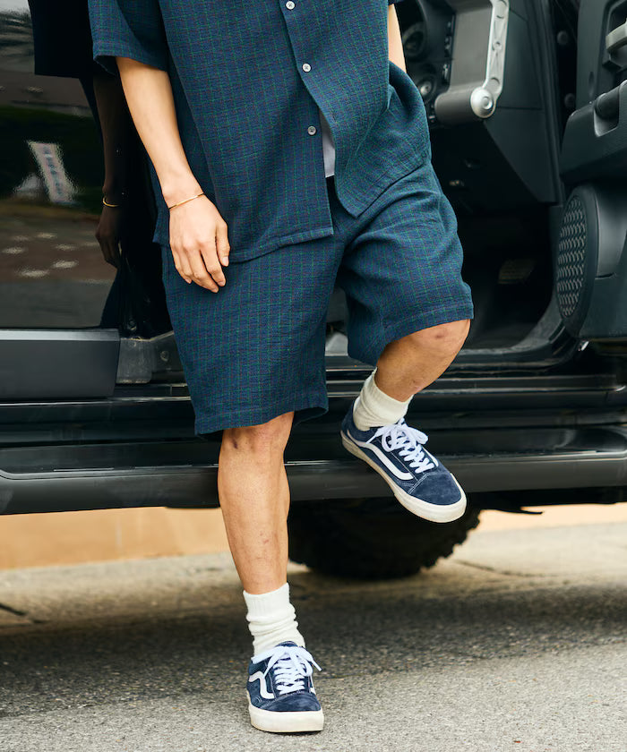 AUSTRALIAN COTTON Check Easy Shorts