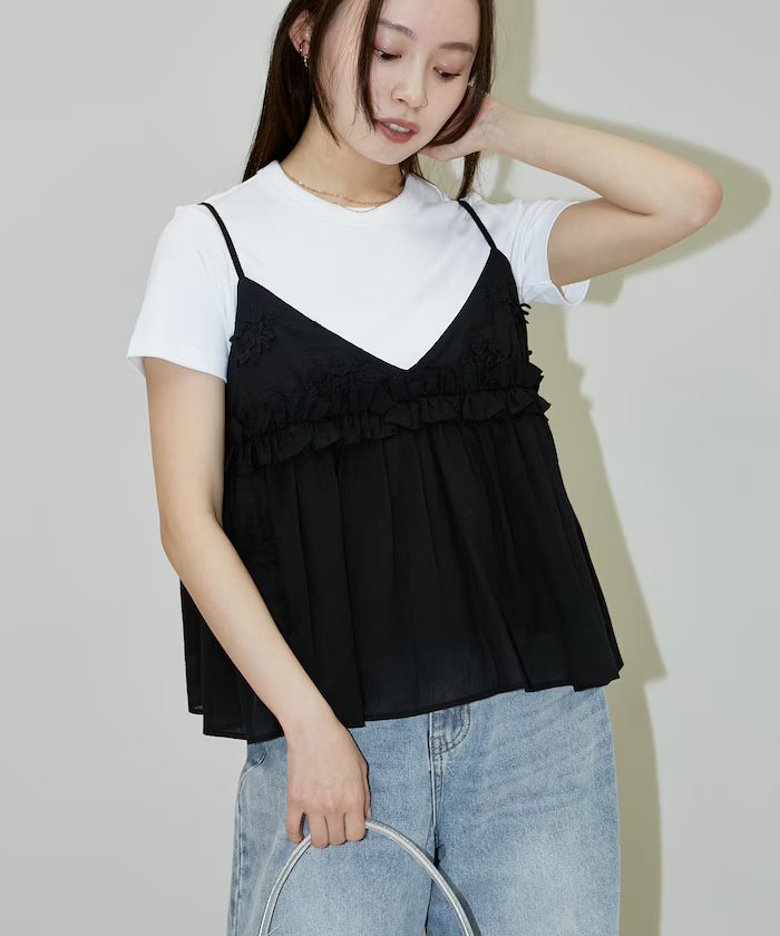 Floral Embroidery Detail Camisole Bustier Limited Edition