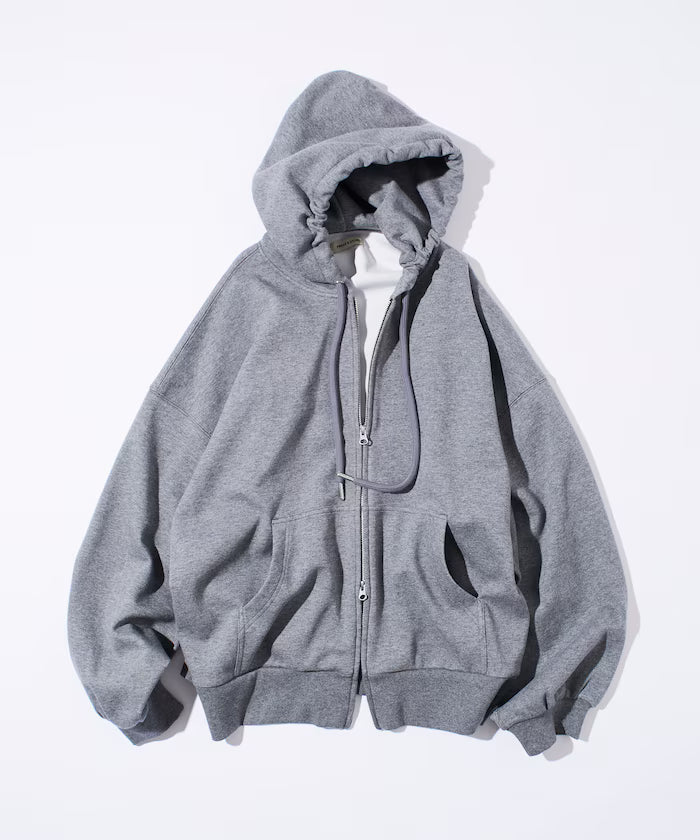 Relaxed Fit Bonding Zip-Up Parker [Limited Edition] - Charcoal Gray