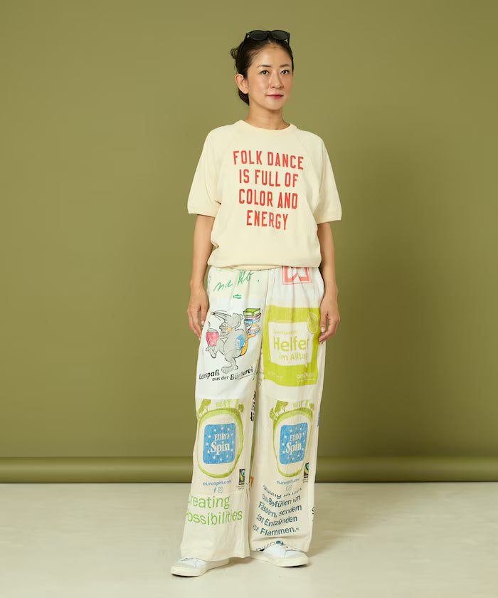 vintage European eco bag remake pants