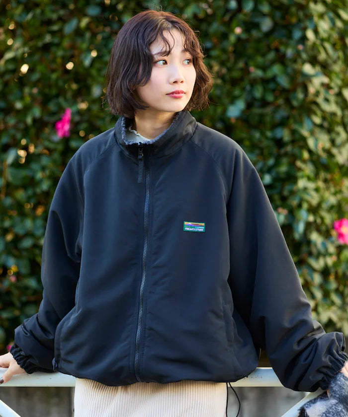 Relaxed Fit Nylon Fleece Reversible Stand Blouson [Limited Edition]