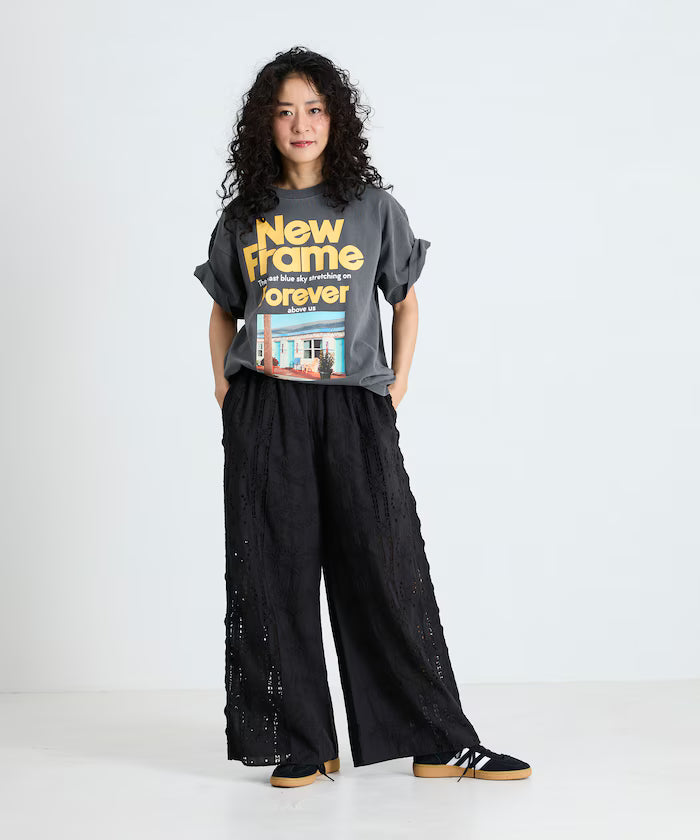 Cutwork Embroidered Easy Pants