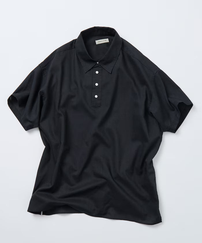 Relax Fit Relax Fit Linen Mix Polo Collar Shirt [Limited Edition]