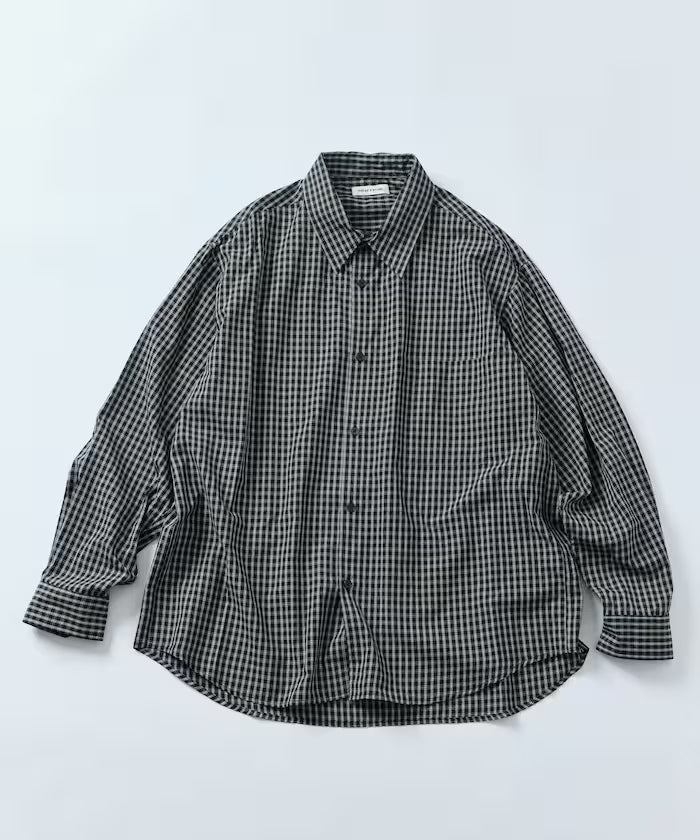 Relax Fit Classic Pattern Regular Collar Shirt / Check Pattern / Stripe Pattern 【Limited Edition】