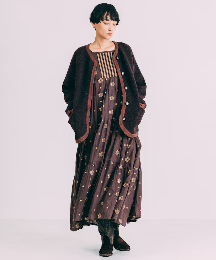 Lame Embroidered Moon & Star Dress