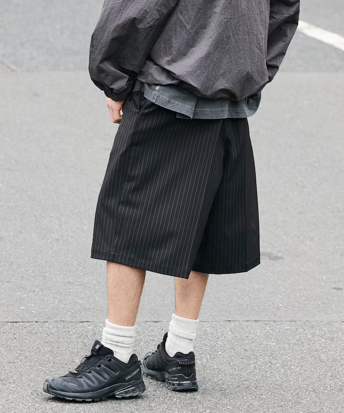1-Tack Baggy Silhouette Slacks Short Pants