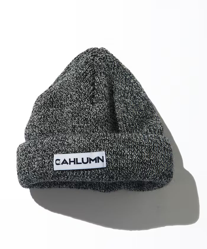 Wool Rib Beanie - Black