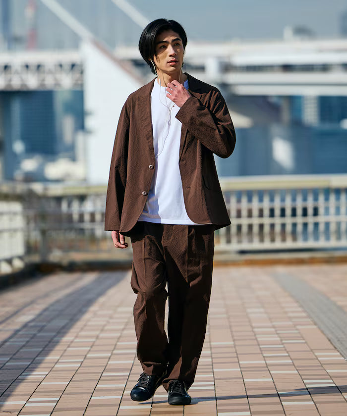 AiRide/AiRide Relax Fit Seersucker Setup/Tailored Jacket/Wide Slacks/Quick Dry/UV Cut 【Limited Release】