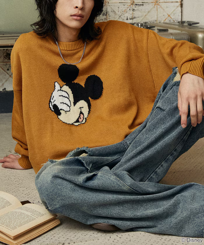 Custom Mickey Mouse Face Knit