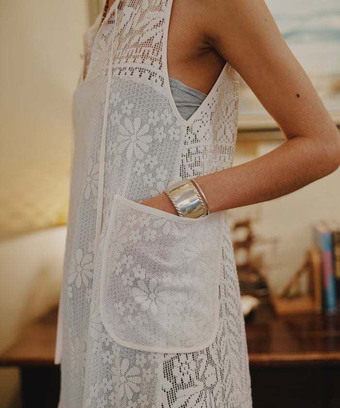 2WAY Lace Tiered Sleeveless Dress
