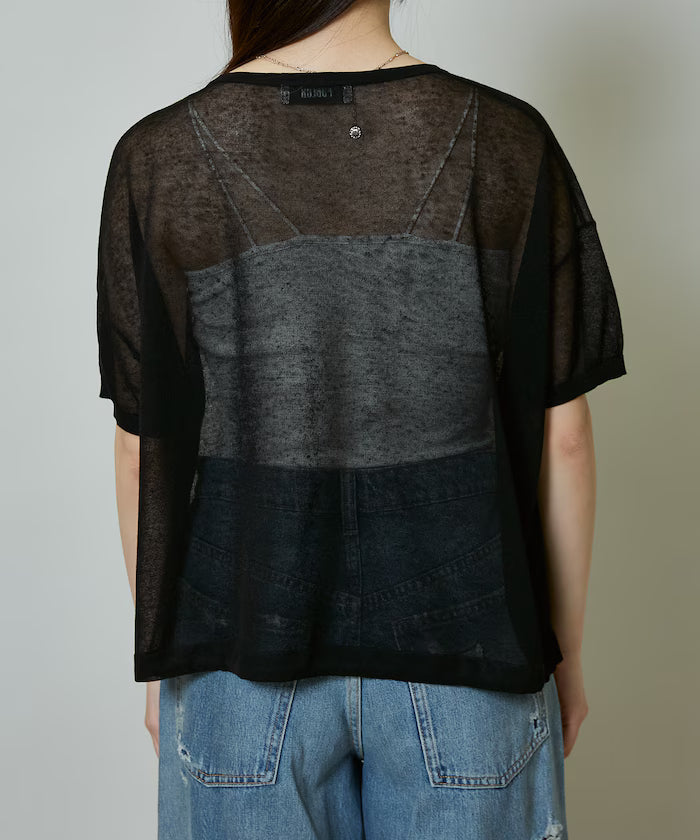 Washable Linen Hem Cord Summer Knit Cardigan Limited Edition