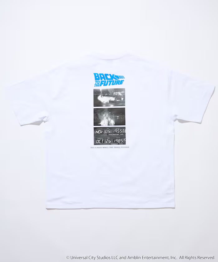 [BACK TO THE FUTURE] Limited Edition Big Silhouette Back Print Crew Neck T-Shirt [Limited Release]