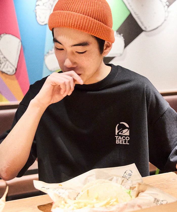 Limited Edition TACOBELL×FREAK'S STORE Exclusive Big Silhouette Back Print Crew Neck T-Shirt