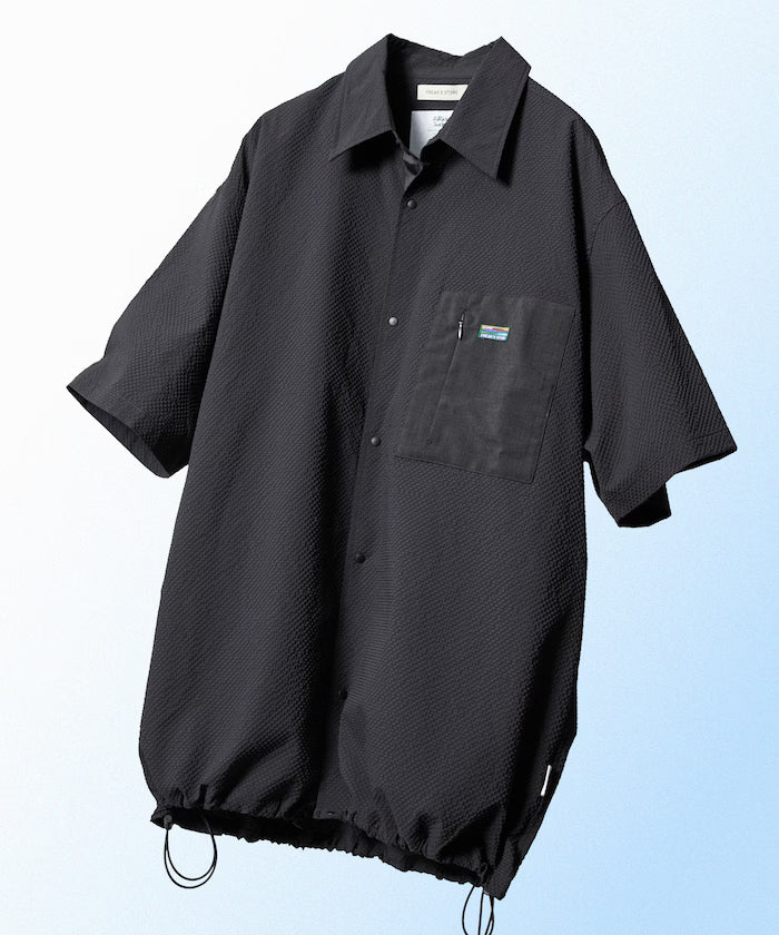 Limited Release AiRide Air Ride Relax Fit Mixed Material Pocket Seersucker Shirt Quick Dry Moisture Wicking UV Cut