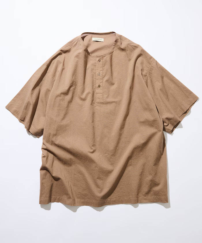 Relax Fit Relaxed Fit Henley Neck Pullover Shirt [Limited Edition]