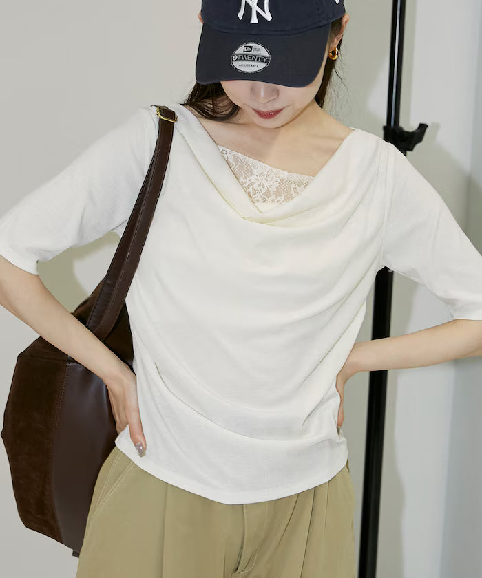 Race Layered Tereko Draped T-Shirt Limited Edition
