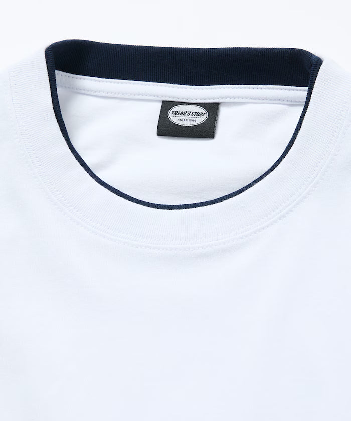 Limited Edition Relaxed Fit Color Block Fake Layered Crew Neck T-Shirt